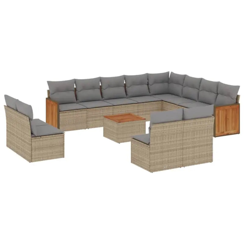 Loungezets met beige materiaal en waterdichte zak voor buitengebruik - Tuinsets