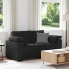 Loveseat bank voor een comfortabele zitervaring en stijlvolle ontspanning - Zwart / 120 cm - Banken