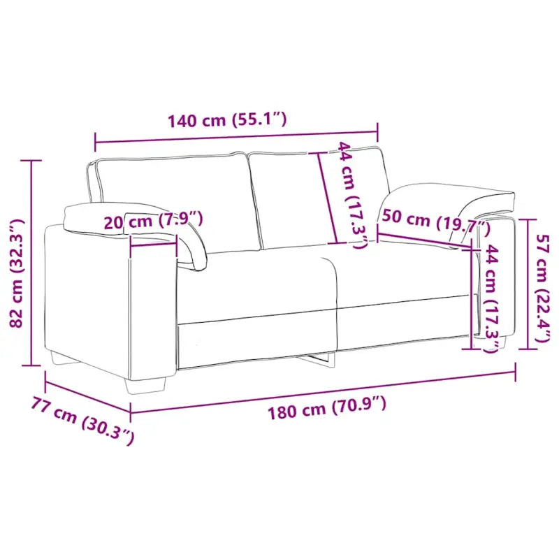 Loveseat bank voor een comfortabele zitervaring en stijlvolle ontspanning - Banken