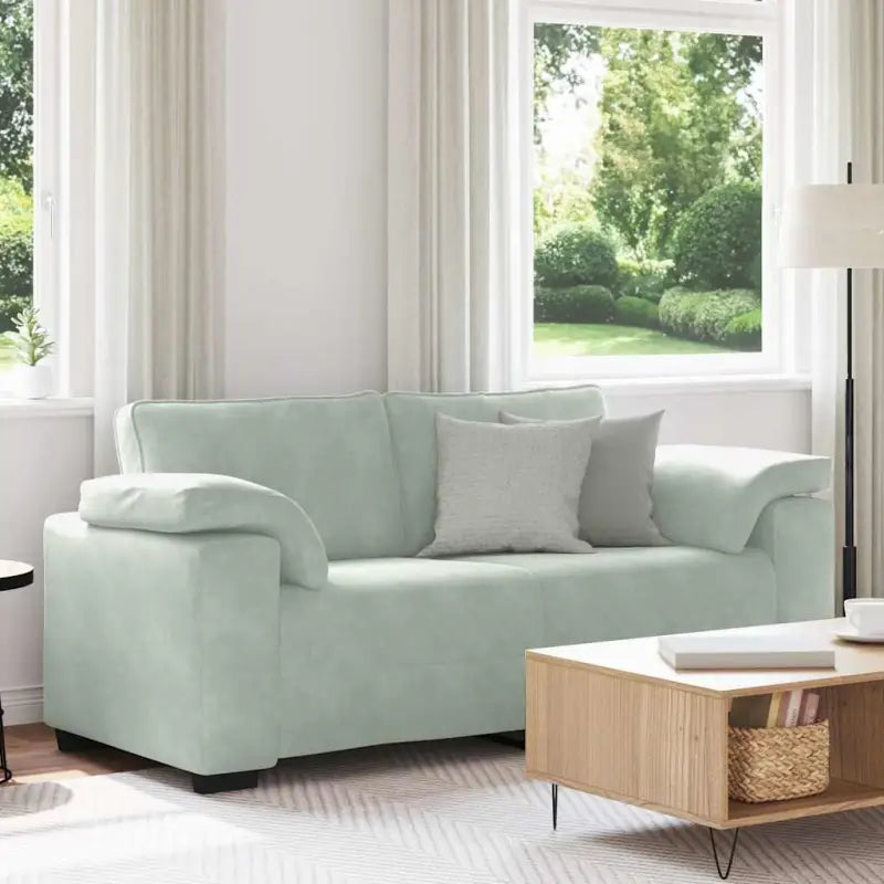 Loveseat bank voor een comfortabele zitervaring en stijlvolle ontspanning - Lichtgrijs / 140 cm - Banken