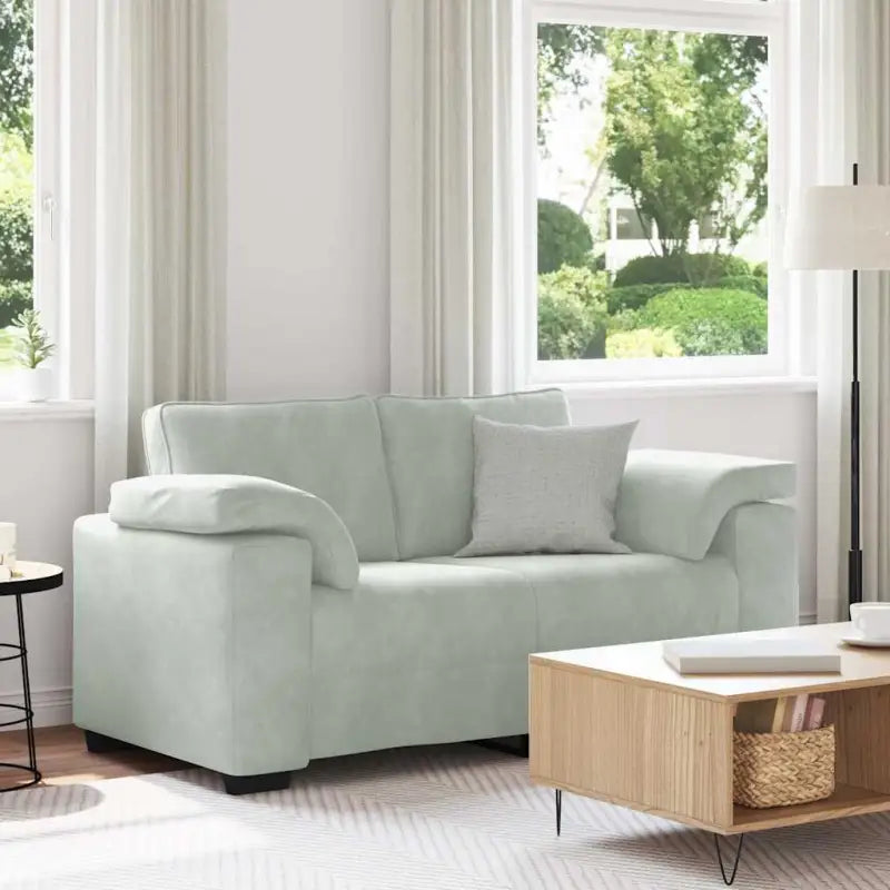 Loveseat bank voor een comfortabele zitervaring en stijlvolle ontspanning - Lichtgrijs / 120 cm - Banken
