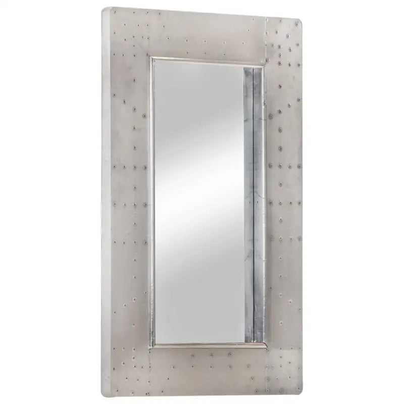 Luchtvaartspiegel met metalen afwerking en klinknageldetails - 80 x 50 cm / 1 - Spiegels