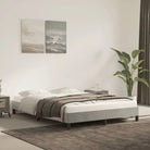 Luxe bedframe met multiplex lattenbodem en zachte fluwelen bekleding - Lichtgrijs / 140 x 190 cm / 25 cm - Bedden &