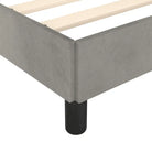 Luxe bedframe met multiplex lattenbodem en zachte fluwelen bekleding - Bedden & bedframes