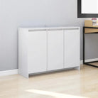 Luxe Dressoir met bewerkt hout voor praktische opbergruimte - Wit / 1 - Dressoirs & buffetkasten