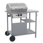 Luxe gasbarbecue met zijtafeltje voor gezellige tuinfeesten - Zilver - Barbecues