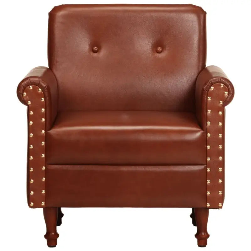 Luxe kuipstoel van echt geitenleer voor stijlvolle ontspanning - Fauteuils & Relaxfauteuils