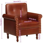 Luxe kuipstoel van echt geitenleer voor stijlvolle ontspanning - Fauteuils & Relaxfauteuils