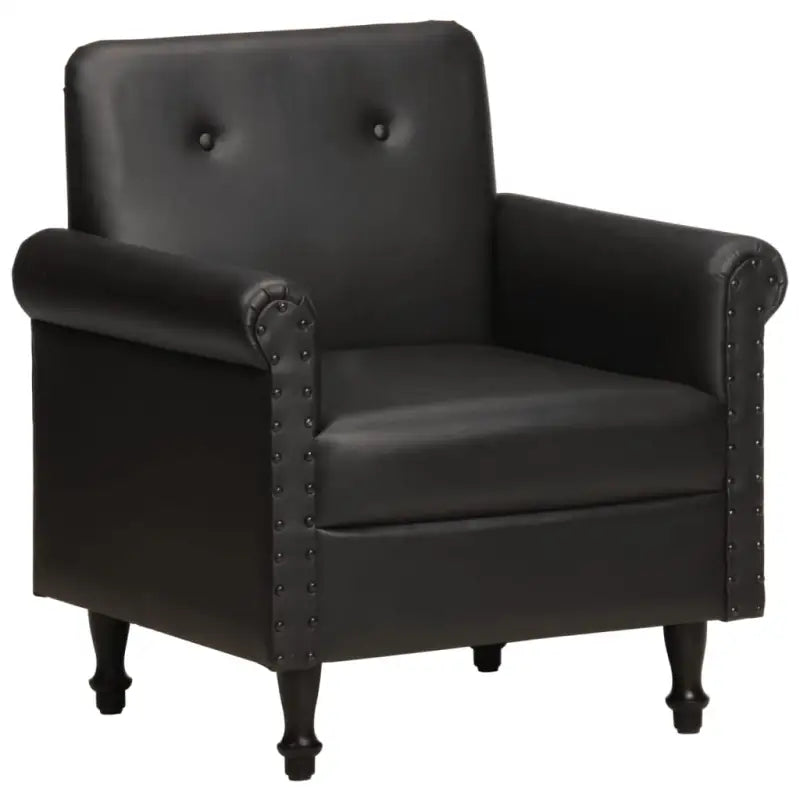 Luxe kuipstoel van echt geitenleer voor stijlvolle ontspanning - Zwart / 1 - Fauteuils & Relaxfauteuils