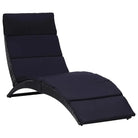 Luxe Ligstoelen met gepoedercoat stalen frame voor tuin en terras - Zwart / 1 / Ja - Ligstoelen