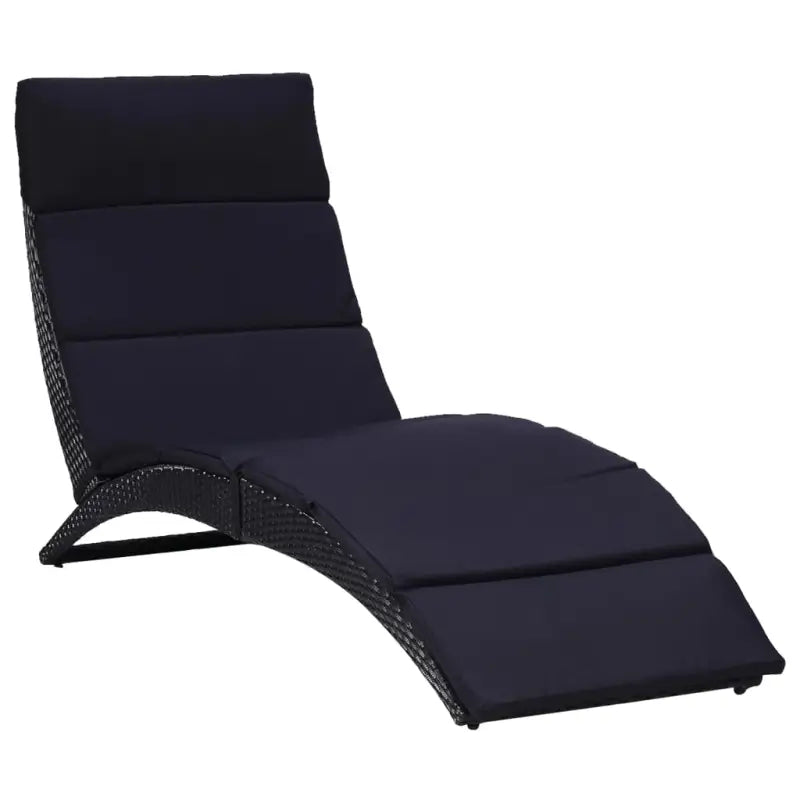 Luxe Ligstoelen met gepoedercoat stalen frame voor tuin en terras - Zwart / 1 / Ja - Ligstoelen