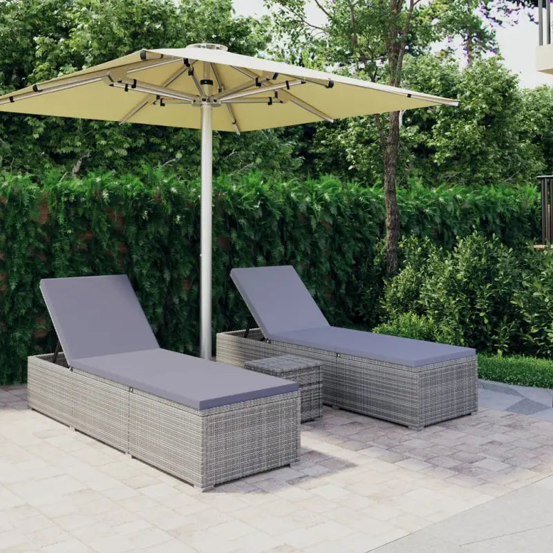Luxe loungestoelen voor een ontspannende zonnige dag - Grijs / 1 - Ligstoelen
