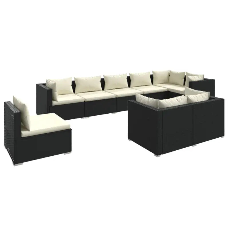 Luxe poly rattan tuinset met waterbestendig materiaal en diepe zitting - Tuinsets
