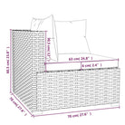 Luxe poly rattan tuinset met waterbestendig materiaal en diepe zitting - Tuinsets