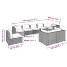 Luxe poly rattan tuinset met waterbestendig materiaal en diepe zitting - Tuinsets