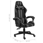 Luxe racestoel met kunstleren bekleding voor comfortabel gamen en werken - Bureaustoelen
