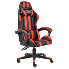 Luxe racestoel met kunstleren bekleding voor comfortabel gamen en werken - Rood / 1 / Zonder voetensteun - Bureaustoelen