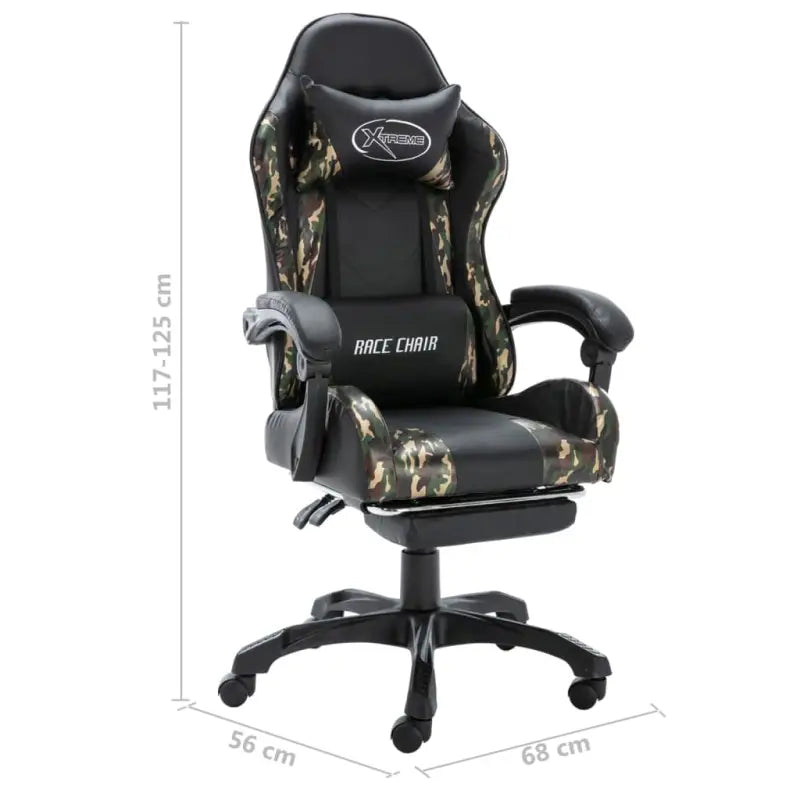 Luxe racestoel voor gamen en werken met kunstleer - Bureaustoelen