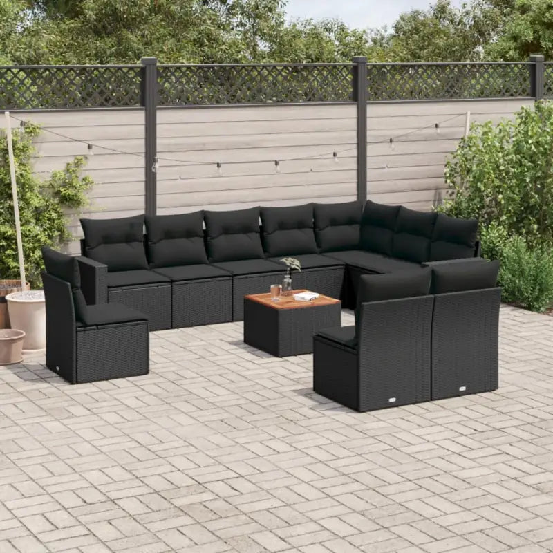 Luxe tuinset met beige materiaal en gepoedercoat staal afmetingen - Zwart - Tuinsets