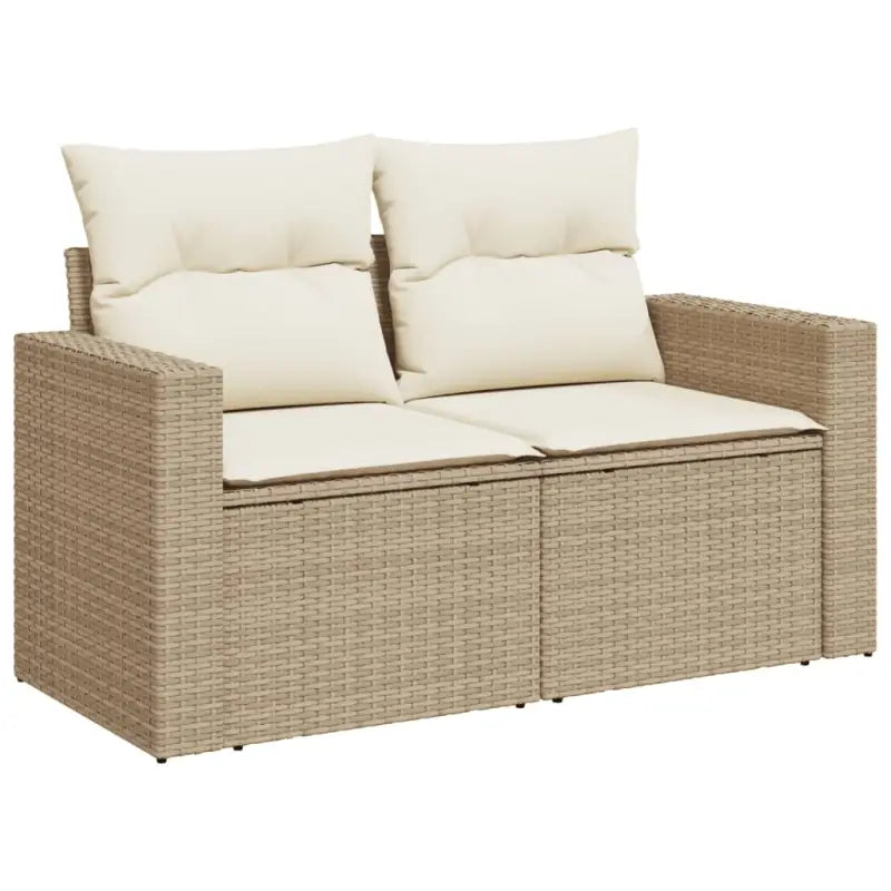 Luxe tuinset met beige materiaal en gepoedercoat staal afmetingen - Tuinsets