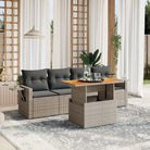 Luxe tuinset met grijs materiaal en gepoedercoat staal voor buitenplezier - Grijs / zonder opbergruimte - Tuinsets