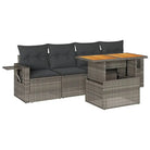 Luxe tuinset met grijs materiaal en gepoedercoat staal voor buitenplezier - Tuinsets