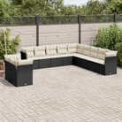 Luxe tuinset met poly rattan en comfortabele zitervaring - Tuinsets