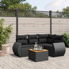 Luxe tuinset met waterdichte tas en beige materiaal en gepoedercoat staal - Zwart - Tuinsets