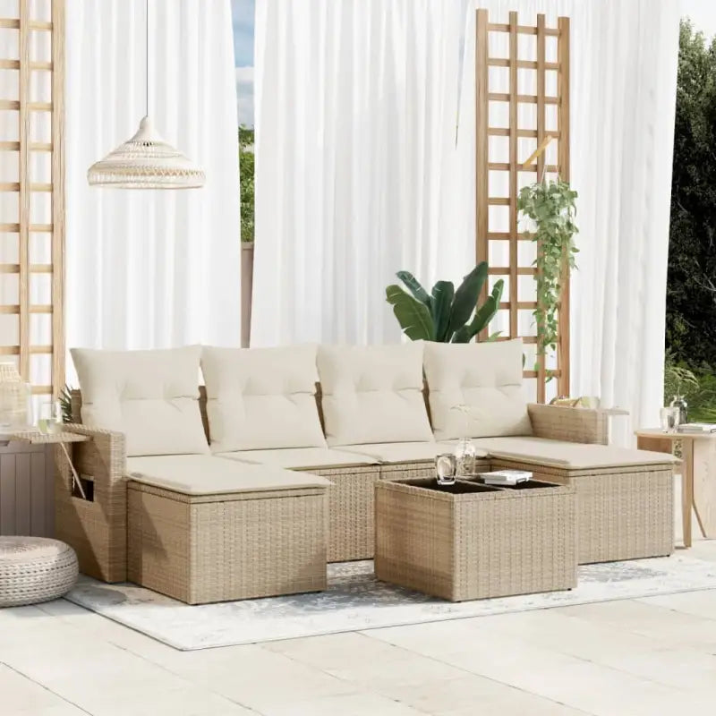 Luxe Tuinset met Waterdichte Tas en Gepoedercoat Staal Afmetingen - beige en crèmekleurig / Met tafel - Tuinsets