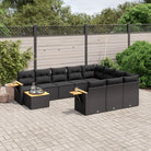 Luxe tuinset met zwart materiaal en waterdichte tas voor buitenplezier - Zwart - Tuinsets