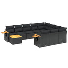 Luxe tuinset met zwart materiaal en waterdichte tas voor buitenplezier - Tuinsets