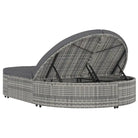 Luxe Tweepersoons Tuinbed met Gepoedercoat Stalen Frame en Weerbestendig Rattan - Tuinbedden