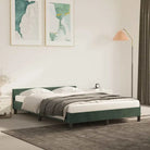 Luxueus bedframe met hoofdeinde en multiplex lattenbodem - Groen / 140 x 200 cm - Bedden & bedframes