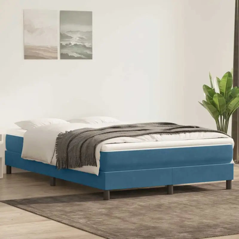 Luxueus bedframe met multiplex lattenbodem en fluweel bekleding - Bedden & bedframes