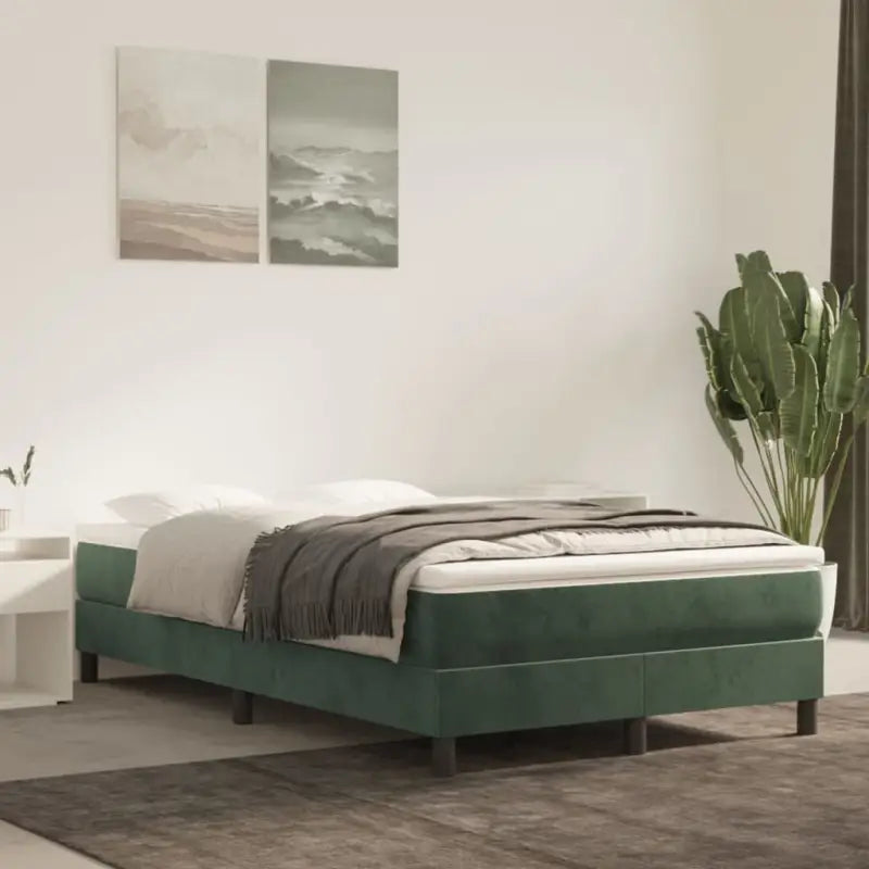 Luxueus bedframe met multiplex lattenbodem en fluweel bekleding - Bedden & bedframes