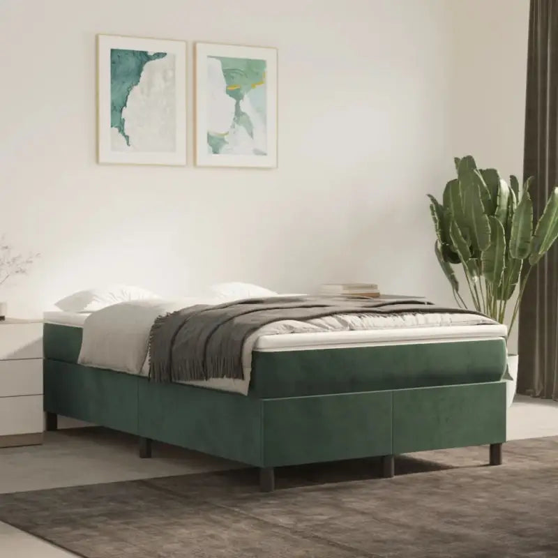 Luxueus bedframe met multiplex lattenbodem en fluweel bekleding - Bedden & bedframes