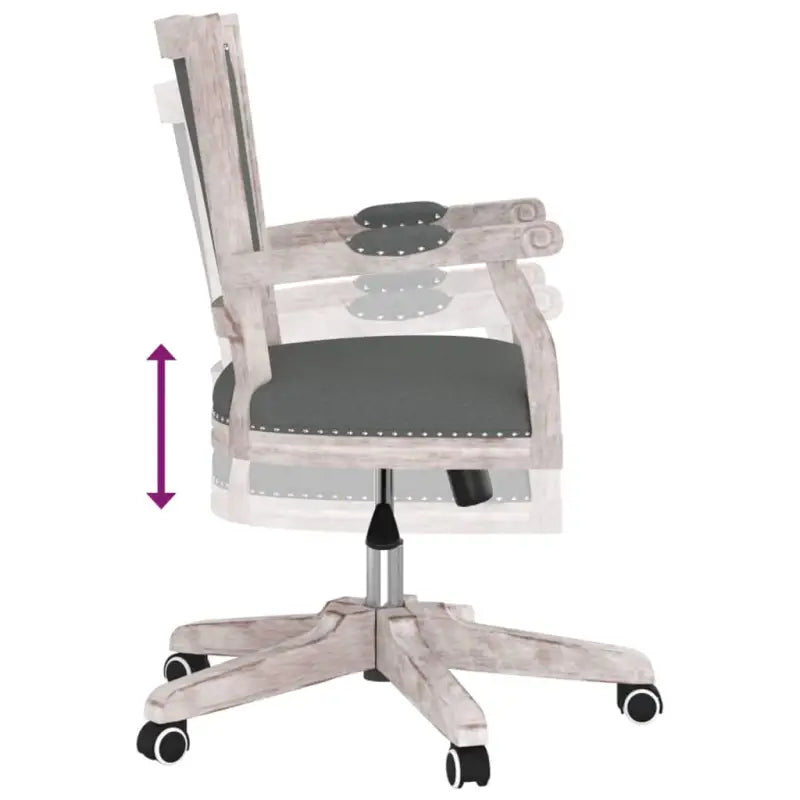 Luxueuze barokstijl bureaustoel met duurzaam ademend stof - Bureaustoelen