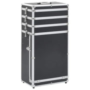 Make-up trolley met afneembare zwenkwielen voor georganiseerde schoonheid - Zwart / 1 - Toilettassen