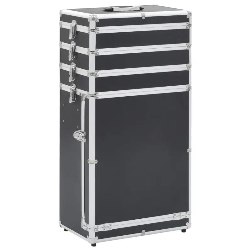 Make-up trolley met afneembare zwenkwielen voor georganiseerde schoonheid - Zwart / 1 - Toilettassen