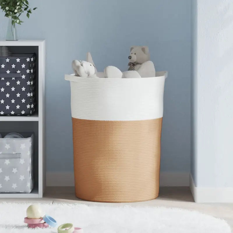 Manden Met Modern Design Van Gemaakt Van Geweven Katoen - Manden