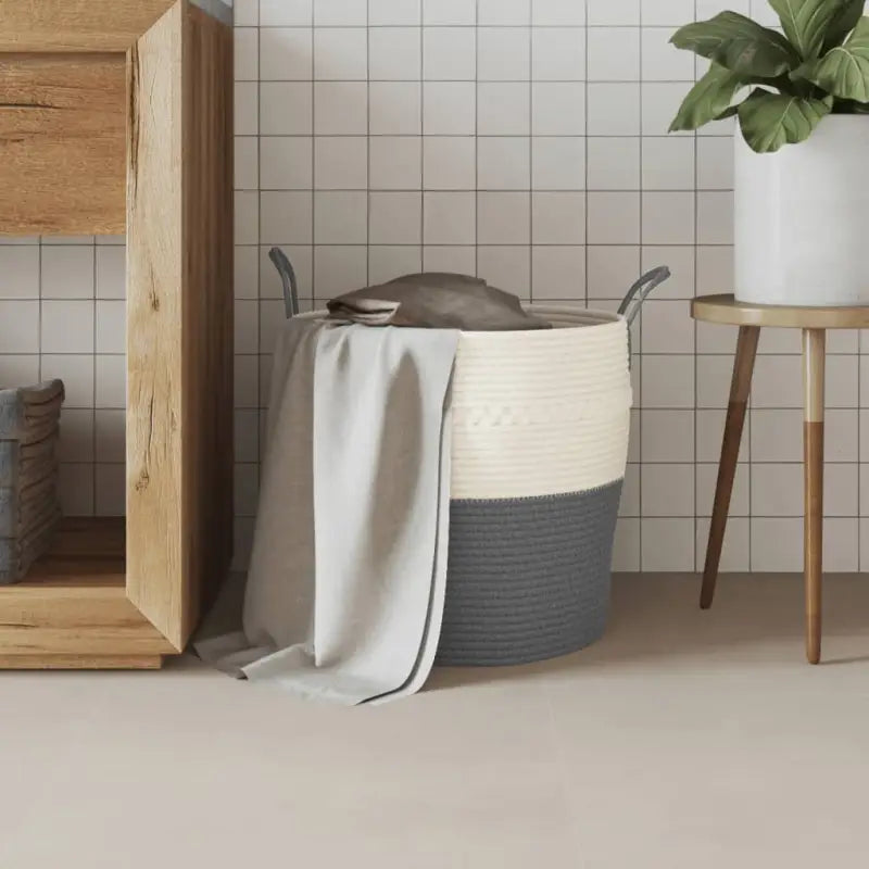 Manden met modern design van geweven katoenen touwen voor elke kamer - Manden