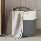 Manden met modern design van geweven katoenen touwen voor elke kamer - Grijs / 40 x 35 cm - Manden