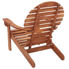 Massief acaciahout Adirondack stoel voor tuin en terras - Bruin / 1 - Tuinstoelen