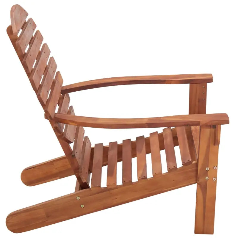 Massief acaciahout Adirondack stoel voor tuin en terras - Bruin / 1 - Tuinstoelen