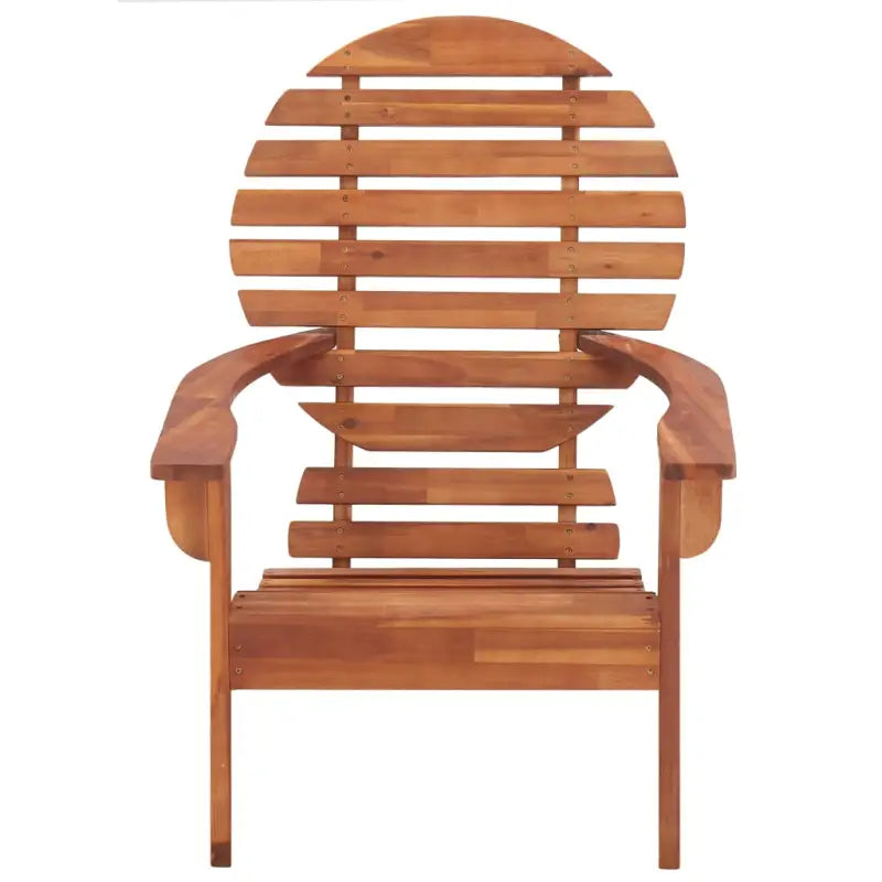 Massief acaciahout Adirondack stoel voor tuin en terras - Bruin / 1 - Tuinstoelen