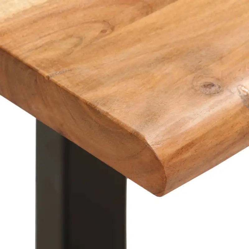 Massief acaciahout bank in industriële stijl voor woonkamer en hal - Bruin / 110 cm / Massief acaciahout - Opberg- &