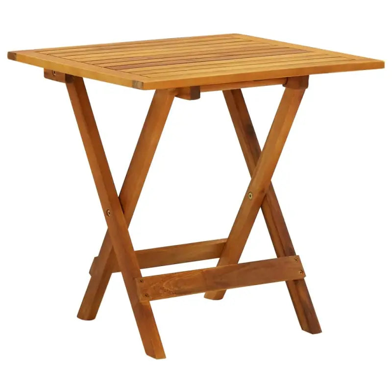 Massief acaciahout bistrotafel voor tuin en terras - Bruin / 1 / Vierkant - Tuintafels