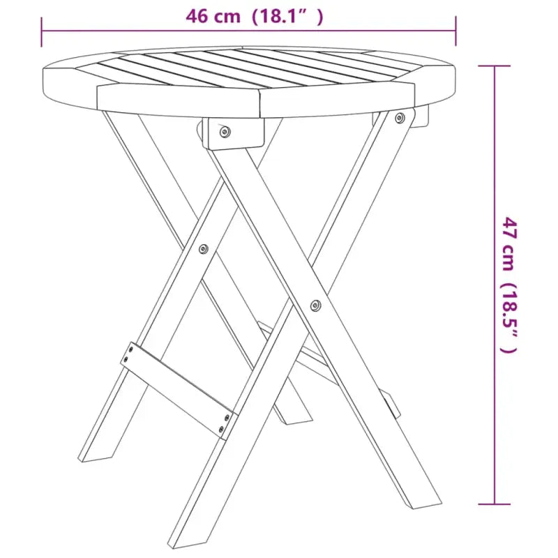 Massief acaciahout bistrotafel voor tuin en terras - Tuintafels