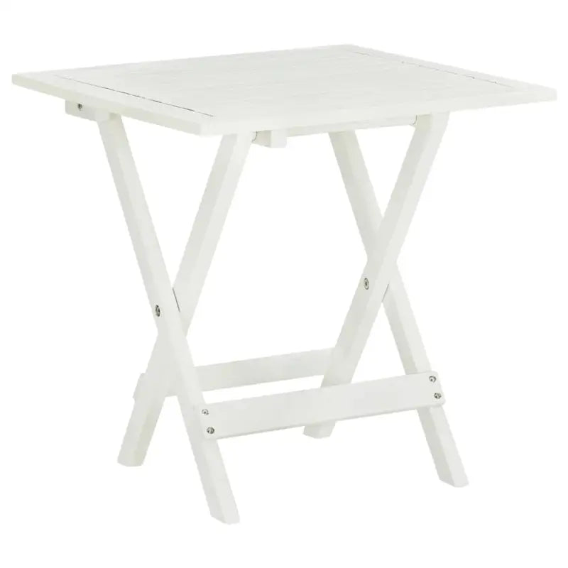 Massief acaciahout bistrotafel voor tuin en terras - Wit / 1 / Vierkant - Tuintafels