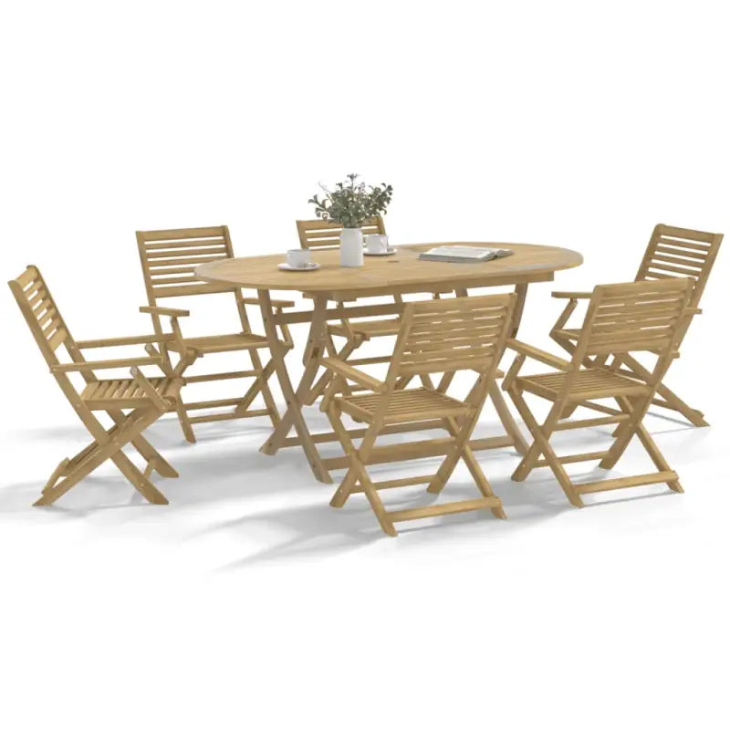 Massief acaciahout houten tuinstoelen voor tuin en terras - 8 / Met armleuning - Tuinstoelen